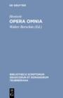 Image for Opera omnia : 1912