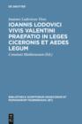 Image for Ioannis Lodovici Vivis Valentini praefatio in leges Ciceronis et aedes legum