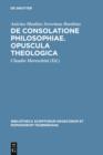 Image for De consolatione philosophiae. Opuscula theologica : 1278