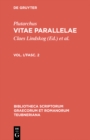 Image for Vitae parallelae: Volumen I/Fasc. 2
