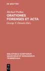 Image for Orationes forenses et acta