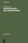 Image for Weimaraner Weltbewohner: Zur Genese von Goethes Begriff Weltliteratur&lt;