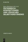 Image for Osterreich-Konzeptionen und judisches Selbstverstandnis: Identitats-Transfigurationen im 19. und 20. Jahrhundert