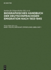 Image for Biographisches Handbuch der deutschsprachigen Emigration nach 1933.: (Politik. offentliches Leben) : Bd.1,