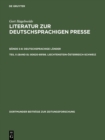 Image for 80620-89198. Liechtenstein-Osterreich-Schweiz: Pressegeschichte der Lander. Lokale Pressegeschichte : 35/8