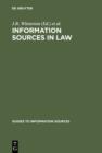 Image for Information Sources in Law