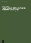 Image for Jurgen Eichhoff: Wortatlas der deutschen Umgangssprachen. Band 3