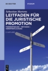 Image for Leitfaden fur die juristische Promotion: Themenfindung - Methodik - Veroffentlichung