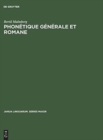 Image for Phonetique generale et romane