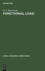Image for Functional load : Descriptive limitations alternatives of assessment and extensions of application