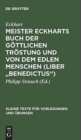 Image for Meister Eckharts Buch Der Gottlichen Trostung Und Von Dem Edlen Menschen (Liber Benedictus)