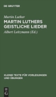 Image for Martin Luthers geistliche Lieder