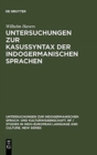 Image for Untersuchungen Zur Kasussyntax Der Indogermanischen Sprachen