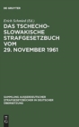 Image for Das Tschechoslowakische Strafgesetzbuch vom 29. November 1961