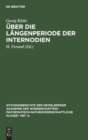 Image for Uber Die Langenperiode Der Internodien