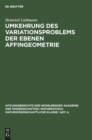 Image for Umkehrung Des Variationsproblems Der Ebenen Affingeometrie