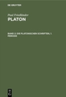 Image for Die Platonischen Schriften, 1. Periode