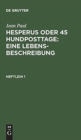 Image for Hesperus oder 45 Hundposttage : Eine Lebensbeschreibung : Heftlein 1