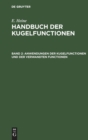 Image for Anwendungen Der Kugelfunctionen Und Der Verwandten Functionen