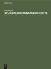 Image for Studien zur Kunstgeschichte