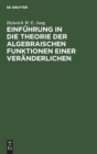 Image for Einf?hrung in Die Theorie Der Algebraischen Funktionen Einer Ver?nderlichen