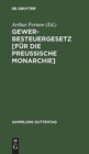 Image for Gewerbesteuergesetz [F?r Die Preussische Monarchie]
