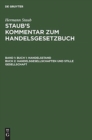 Image for Buch 1 : Handelsstand, Buch 2: Handelsgesellschaften und stille Gesellschaft