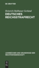 Image for Deutsches Reichsstrafrecht