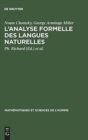 Image for L&#39;Analyse Formelle Des Langues Naturelles : (Introduction to the Formal Analysis of Natural Languages)