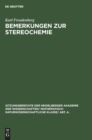 Image for Bemerkungen Zur Stereochemie