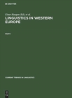 Image for Linguistics in Western Europe. Part 1