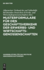 Image for Musterformulare F?r Den Gesch?ftsverkehr Der Erwerbs- Und Wirtschaftsgenossenschaften
