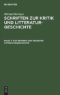 Image for Zur Neueren Und Neuesten Litteraturgeschichte