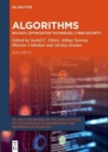 Image for Algorithms : Big Data, Optimization Techniques, Cyber Security