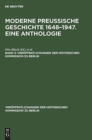 Image for Veroffentlichungen der Historischen Kommission zu Berlin Moderne preußische Geschichte 1648-1947. Eine Anthologie