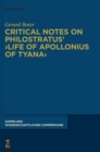 Image for Critical notes on Philostratus&#39; Life of Apollonius of Tyana