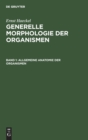 Image for Allgemeine Anatomie Der Organismen