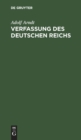 Image for Verfassung des Deutschen Reichs