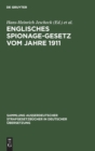 Image for Englisches Spionage-Gesetz Vom Jahre 1911