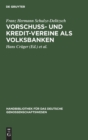Image for Vorschuss- Und Kredit-Vereine ALS Volksbanken