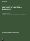 Image for Deutsche Volkslieder. Balladen. Band 4, H?lfte 1