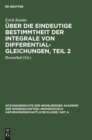 Image for ?ber Die Eindeutige Bestimmtheit Der Integrale Von Differentialgleichungen, Teil 2