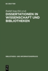 Image for Dissertationen in Wissenschaft und Bibliotheken