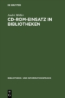 Image for CD-ROM-Einsatz in Bibliotheken : 30