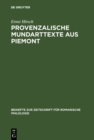 Image for Provenzalische Mundarttexte aus Piemont : 161
