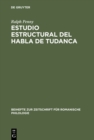 Image for Estudio estructural del habla de Tudanca