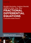 Image for Fractional Differential Equations: A Coincidence Degree Approach