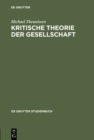 Image for Kritische Theorie der Gesellschaft: Zwei Studien