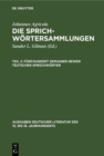 Image for Funfhundert gemainer newer teutscher Spruchworter