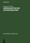 Image for Germanistische Lexikographie